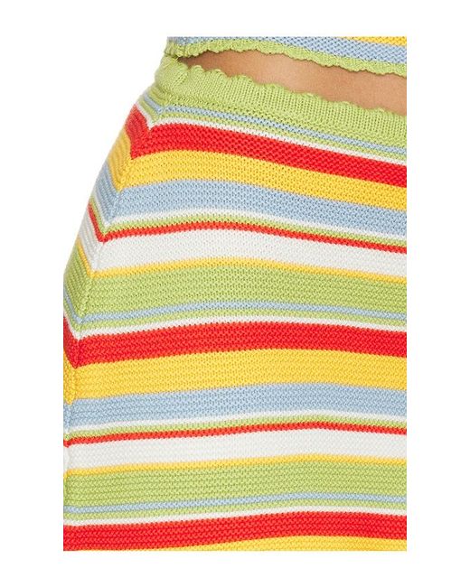 Solid & Striped Yellow Shorts Celeste