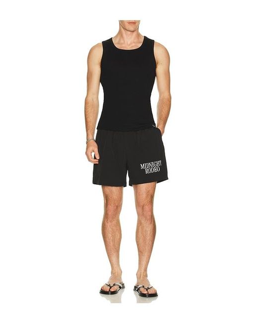 MIDNIGHT RODEO Black Mr Swim Short for men