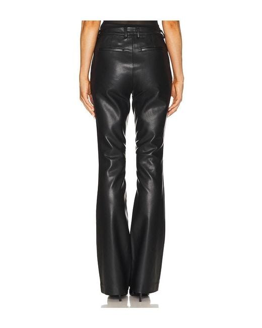 SER.O.YA Black Ronja Faux Leather Trouser
