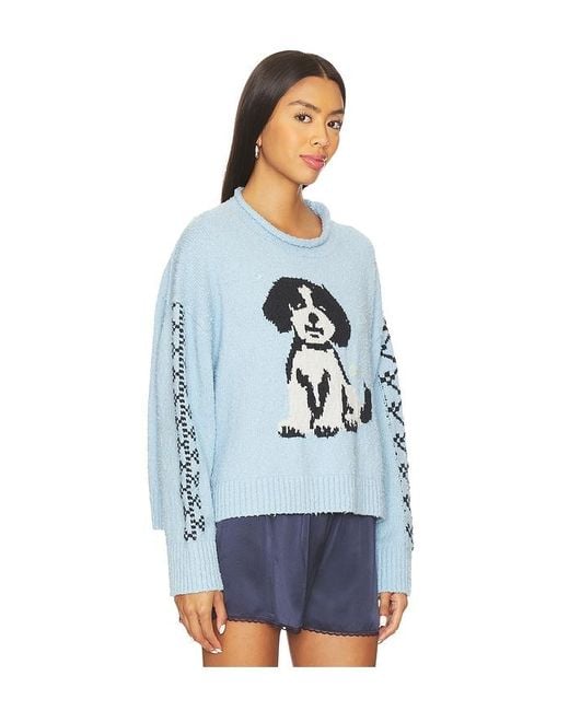 Free People Blue Strick Story Book