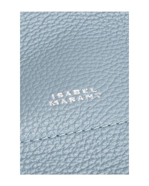 Isabel Marant Blue Oskan Soft Zip Bag