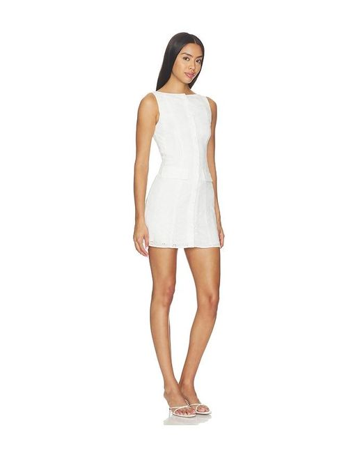 MORE TO COME White Winslet Mini Dress