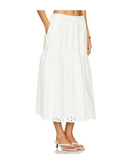 Astr White Nalley Skirt