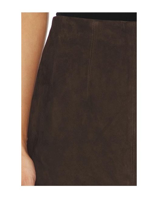 SRG Black Apple Suede Skirt