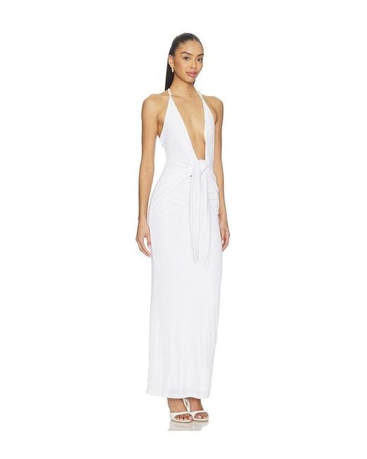 superdown White Nebula Maxi Dress