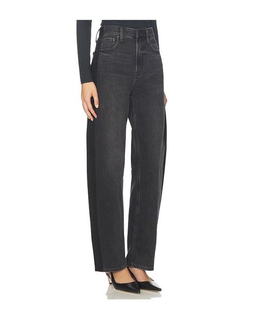 Pistola Wes High Rise Barrel Jeans Black