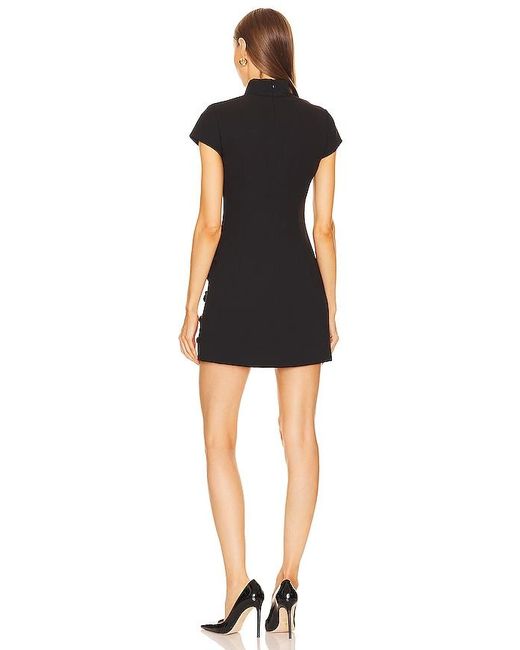 SAU LEE Black Iris Dress