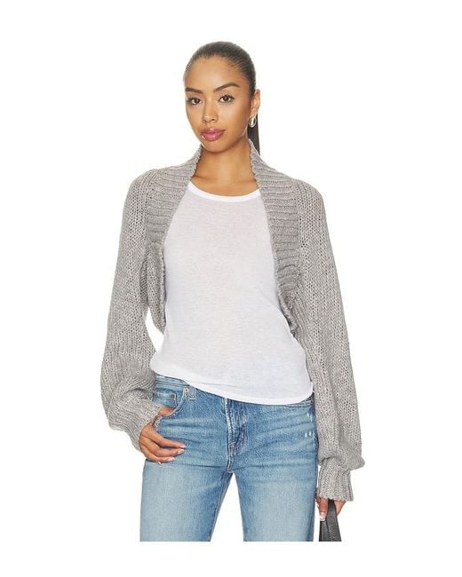 Free People White Opal Shrug