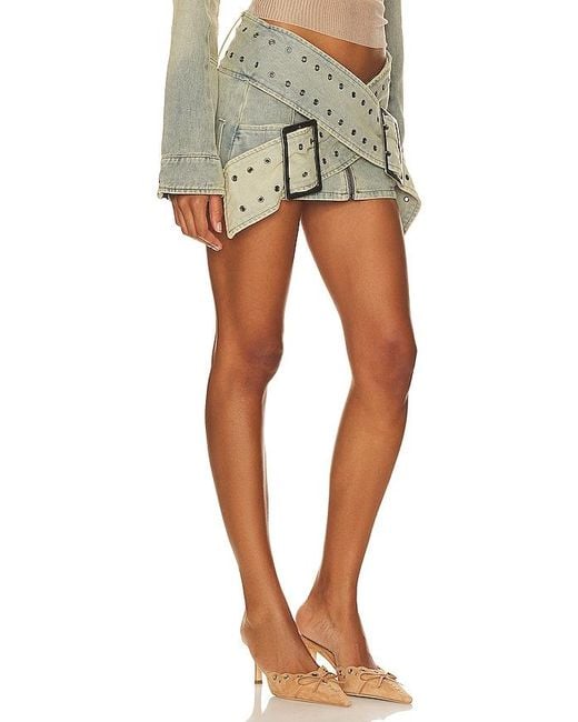 Jaded London Blue Assassin Micro Mini Skirt