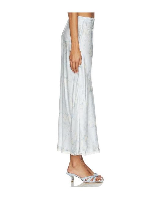 LoveShackFancy White Kalo Skirt