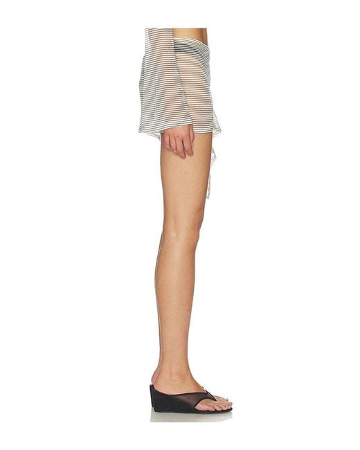 lovewave White The Kimchi Mini Skirt