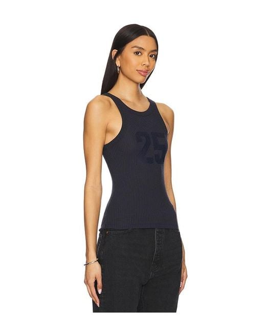 AYA MUSE Blue Number Tank Top
