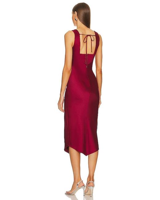 Michael Costello Red X Revolve Kylen Midi Dress