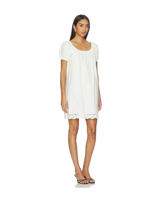 Faithfull The Brand White Conca Mini Dress