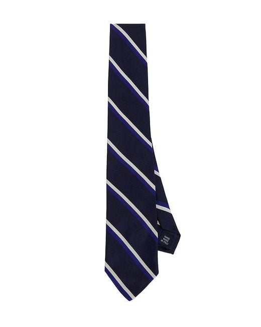 Polo Ralph Lauren Blue Double Stripe Woven Neck Tie for men