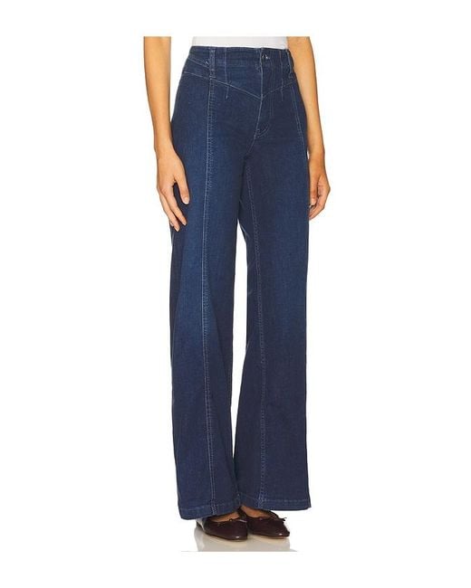 Free People Blue Libre Wide Leg