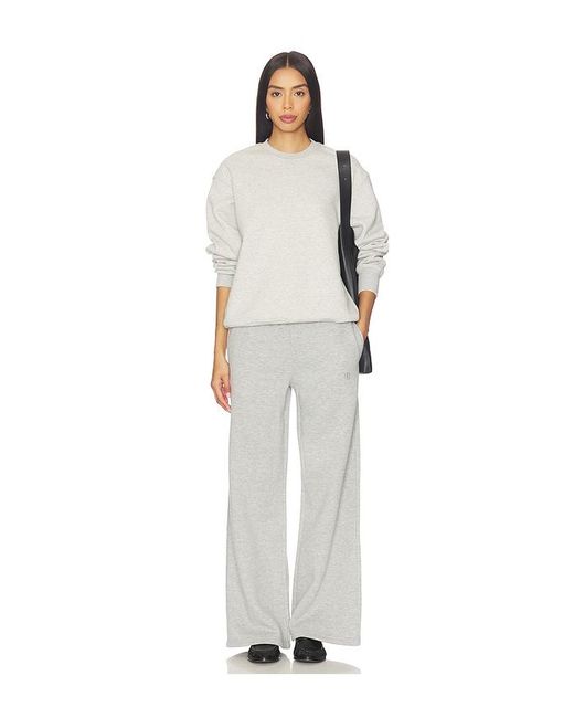 Anine Bing White Kacey Sweatpant Monogram