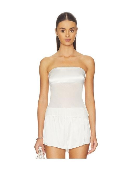 superdown White Ryliana Strapless Top