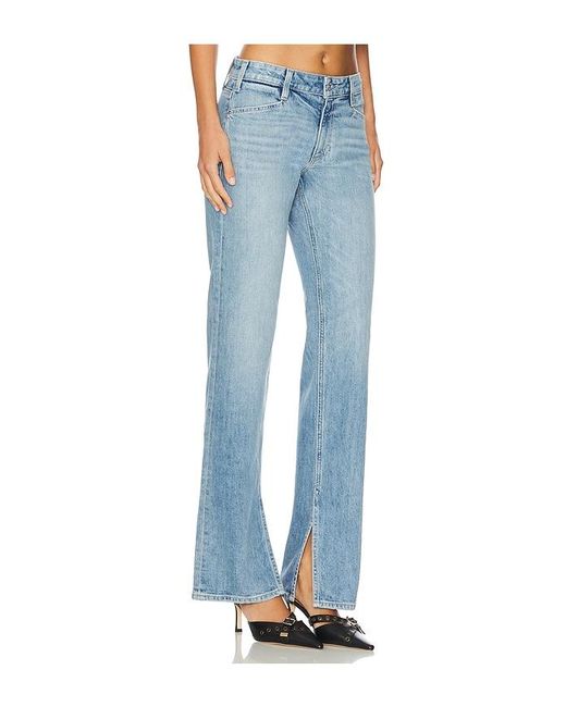 PAIGE Blue Celeste Wide Leg Jeans