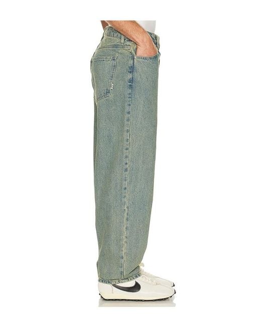 Huf Green Cromer Washed Denim Pant for men