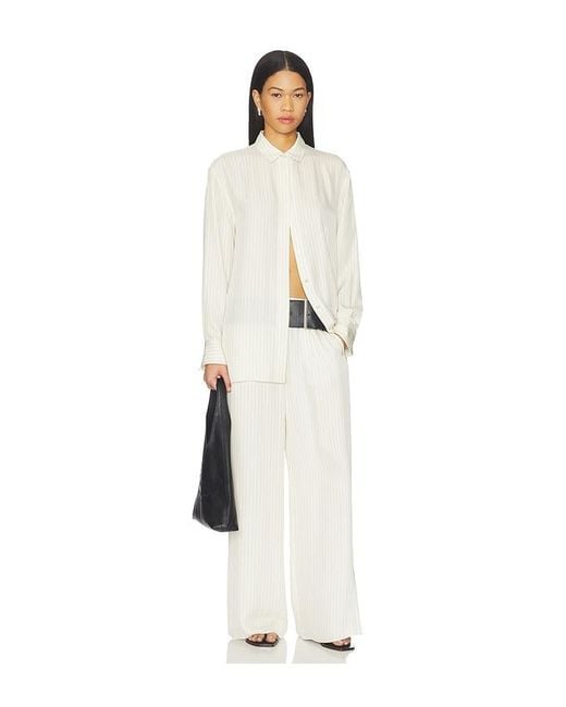 Theory White Slit Pant