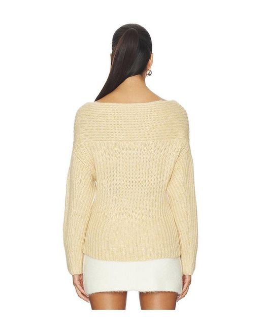 Astr White Franisbel Sweater