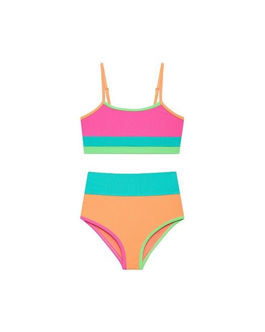 Beach Riot Red Little Eva & Emmy Swim Set