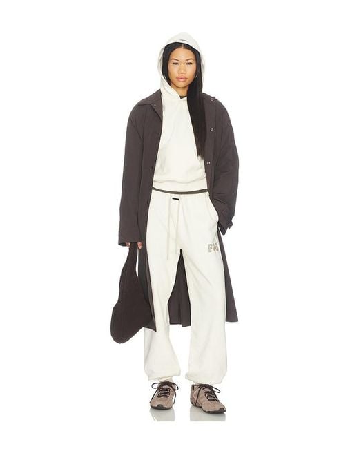 Fear Of God White 90's Fleece Hoodie