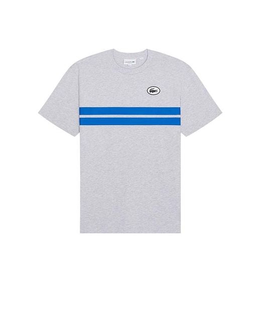 Lacoste Blue Classic Fit Tee for men