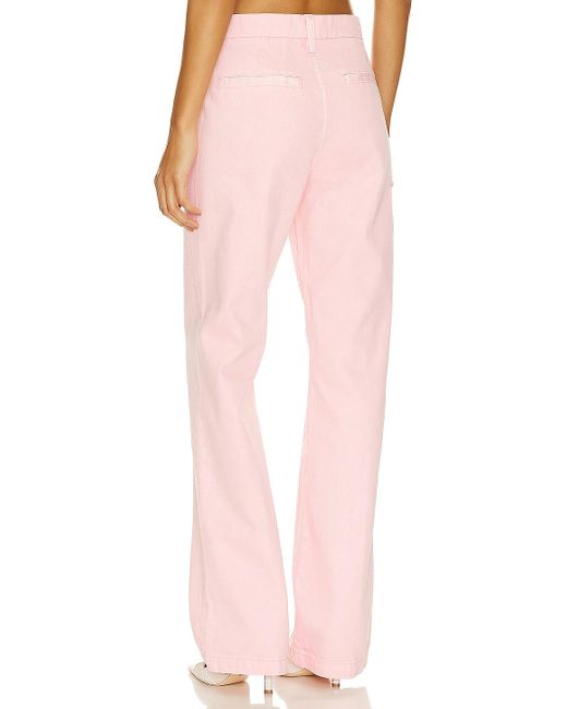 FAVORITE DAUGHTER The Taylor Low Rise Trouser Pink