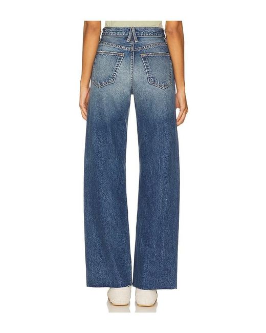 SLVRLAKE Denim Blue Grace Wide Leg Jeans