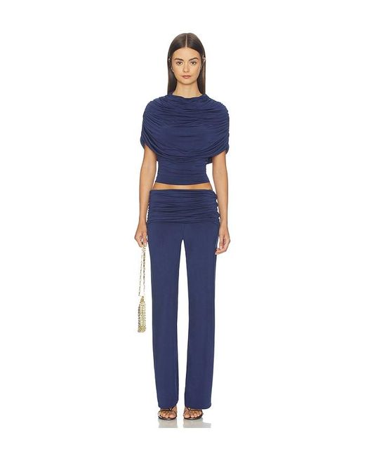 Amanda Uprichard Blue Marcelle Top