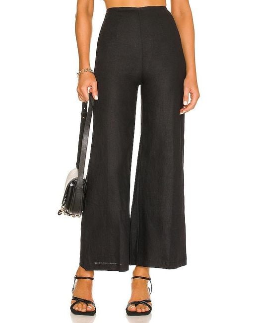 Faithfull The Brand Black Ottavio Pants