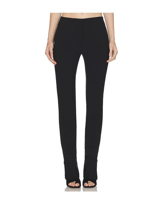 Halo Black Brace Waist Slim Trouser