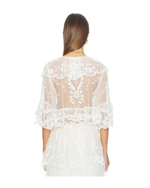 LoveShackFancy White Vessia Top