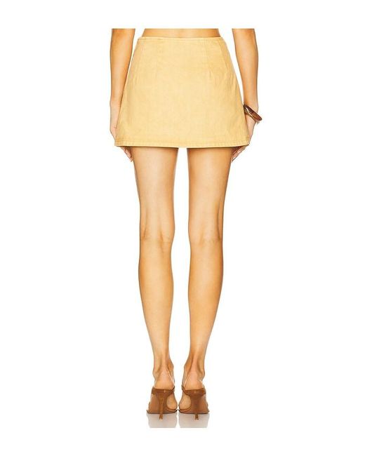 AFRM Natural The Micro Mini Skirt