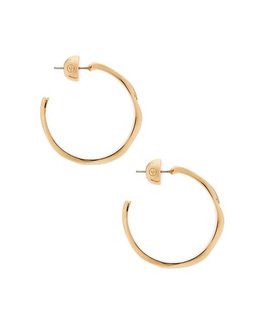 Ettika Metallic Liquid Luxe Hoop Earrings