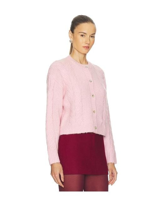 Line & Dot Red Melba Cardigan