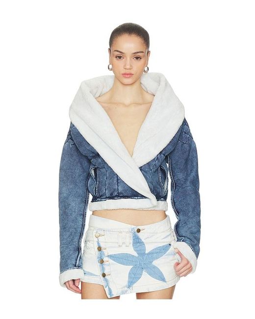 MASHA POPOVA Blue Bathrobe Vortex Jacket