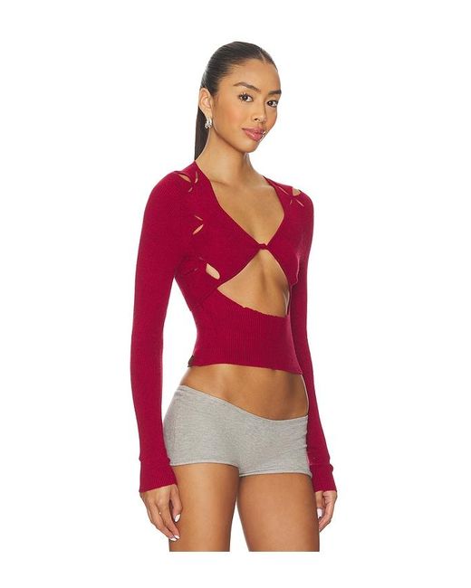 Isa Boulder Red Argyle Open Top