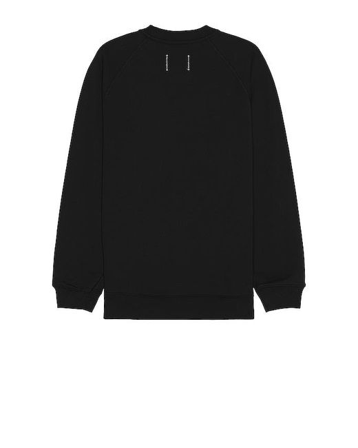 Reigning Champ Black Midweight Terry Classic Crewneck for men