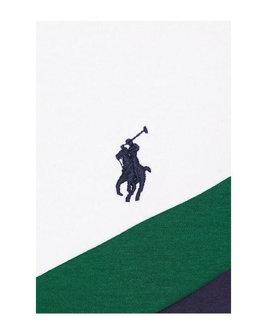 Polo Ralph Lauren White Soft Touch Chest Stripe Polo for men