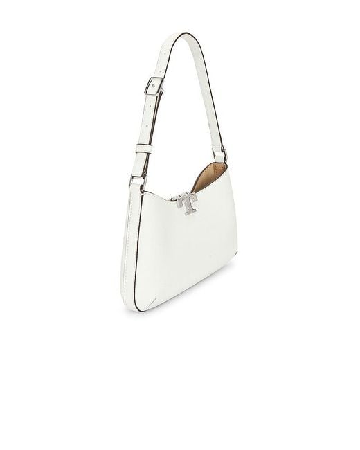 Tory Burch White Soft Slim Shoulder Bag