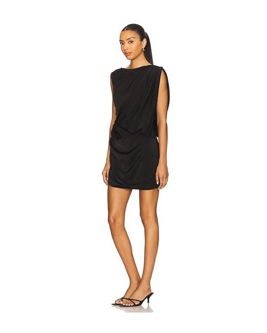 Elliatt Black Brigid Asymmetrical Mini Dress