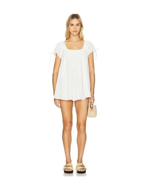 Free People White Summer Camp Tunic