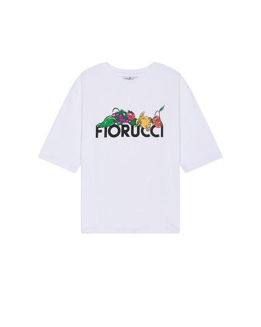 Fiorucci White Fruit Print Regular Fit T-shirt for men