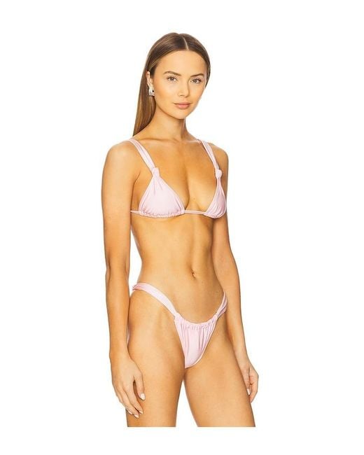 Solid & Striped Orange Ellery Bikini Top