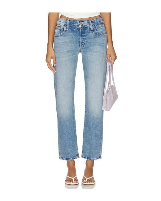 Mother Blue Skinny The Mid Rise Hiker Hover