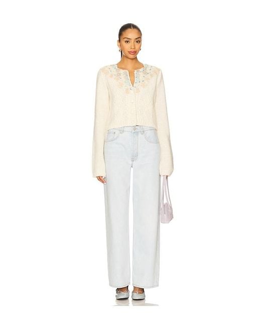 Free People White Pixie Cardi