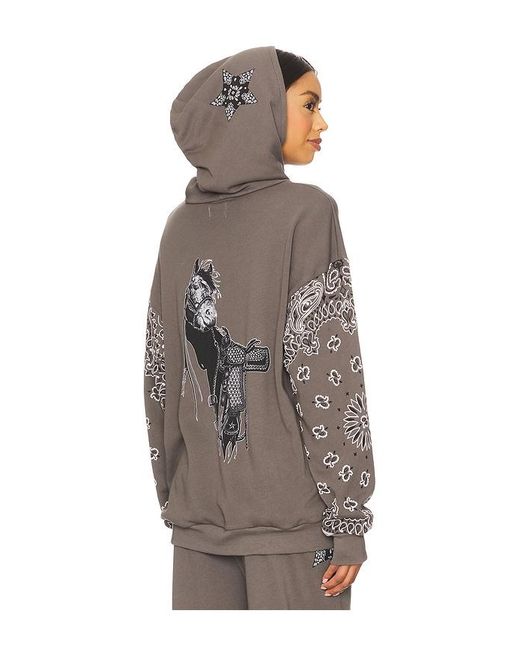 Lauren Moshi Brown Horse Classic Hoodie